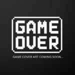 Xbox 1 game placeholder cover featuring a dark gradient background with a pixel-style “GAME OVER” graphic and the text “Game cover art coming soon.”