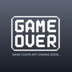 Xbox Series X game placeholder cover featuring a dark gradient background with a pixel-style “GAME OVER” graphic and the text “Game cover art coming soon.”